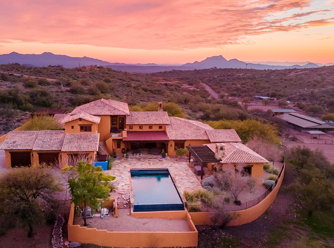 One-of-a-Kind Mediterranean Custom Home and Equestrian Property